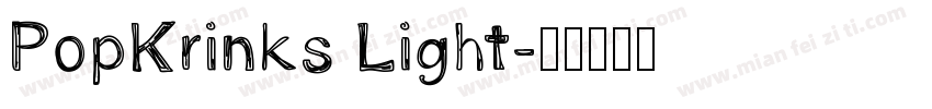 PopKrinks Light字体转换
